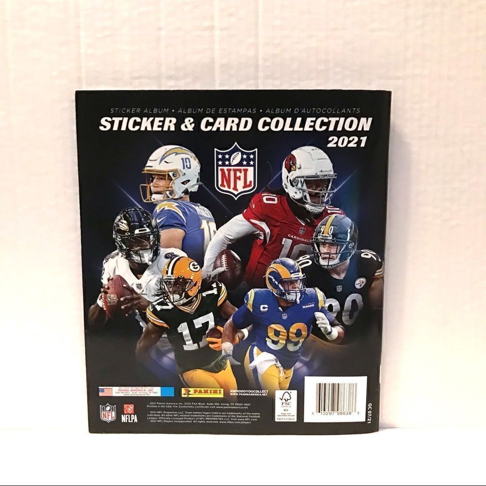 New 2021 NFL sticker& card collection book